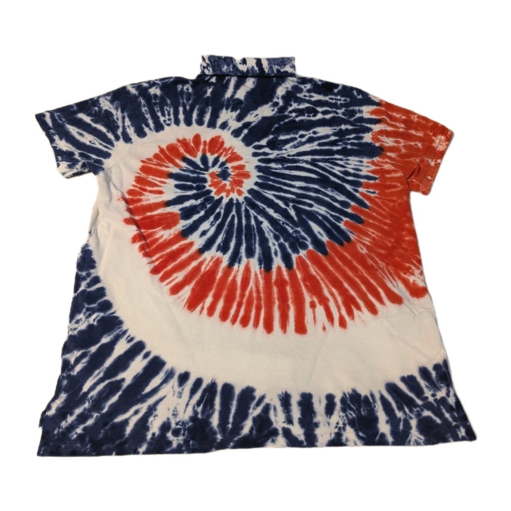 Polo Ralph Lauren Mens Polo Custom Slim Fit Tie-Dye America USA 4th of July XL - Picture 4 of 7
